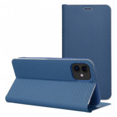 Apple iPhone 16 Wallet Cases LUNA Book Carbon Carbon Fibre, Elegant  Blue