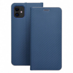 Apple iPhone 16 Wallet Cases LUNA Book Carbon Carbon Fibre, Elegant  Blue
