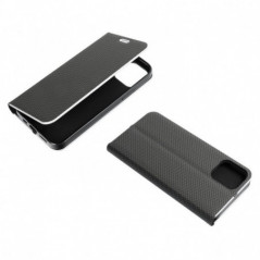 Apple iPhone 16 Pro Max Wallet Cases LUNA Book Carbon Carbon Fibre, Elegant  Black