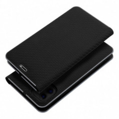 Apple iPhone 16 Pro Max Wallet Cases LUNA Book Carbon Carbon Fibre, Elegant  Black
