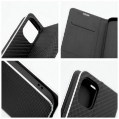 Apple iPhone 16 Pro Max Wallet Cases LUNA Book Carbon Carbon Fibre, Elegant  Black