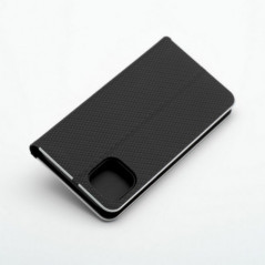 Apple iPhone 16 Pro Max Wallet Cases LUNA Book Carbon Carbon Fibre, Elegant  Black