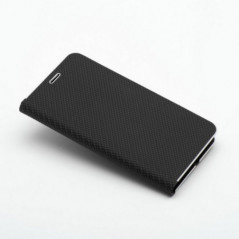 Apple iPhone 16 Pro Max Wallet Cases LUNA Book Carbon Carbon Fibre, Elegant  Black