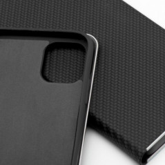 Apple iPhone 16 Pro Max Wallet Cases LUNA Book Carbon Carbon Fibre, Elegant  Black