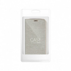 Apple iPhone 16 Pro Wallet Cases LUNA Book Gold Elegant  Silver