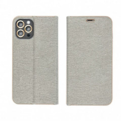 Apple iPhone 16 Pro Wallet Cases LUNA Book Gold Elegant  Silver