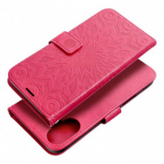 Apple iPhone 16 Plus Wallet Cases MEZZO Book Mandala  Magenta