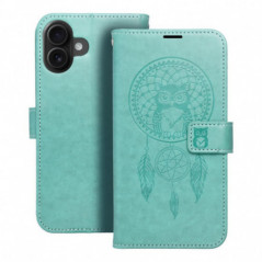 Apple iPhone 16 Plus Wallet Cases MEZZO Book Dreamcatcher  Green