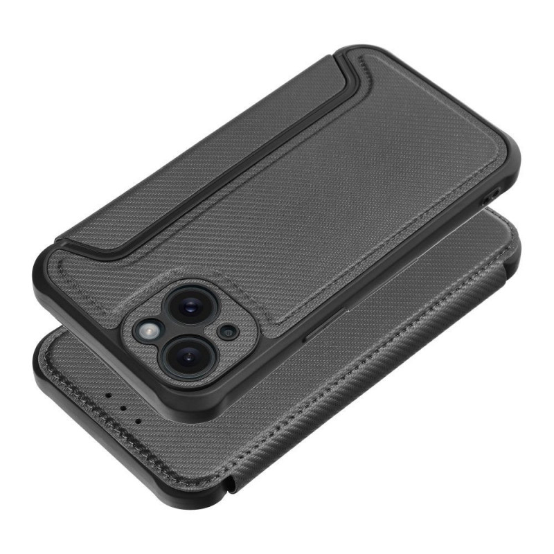 Apple iPhone 16 Pro Wallet Cases Razor Book Carbon Fibre, Carbon pattern Black Apple iPhone 16 Pro Wallet Cases Razor Book Carbon Fibre, Carbon pattern Black
