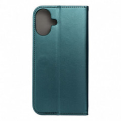 Apple iPhone 16 Plus Wallet Cases Smart Magneto book Dark green