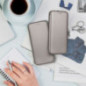 Samsung Galaxy S25 Plus Wallet Cases Book Elegance Elegant  Grey
