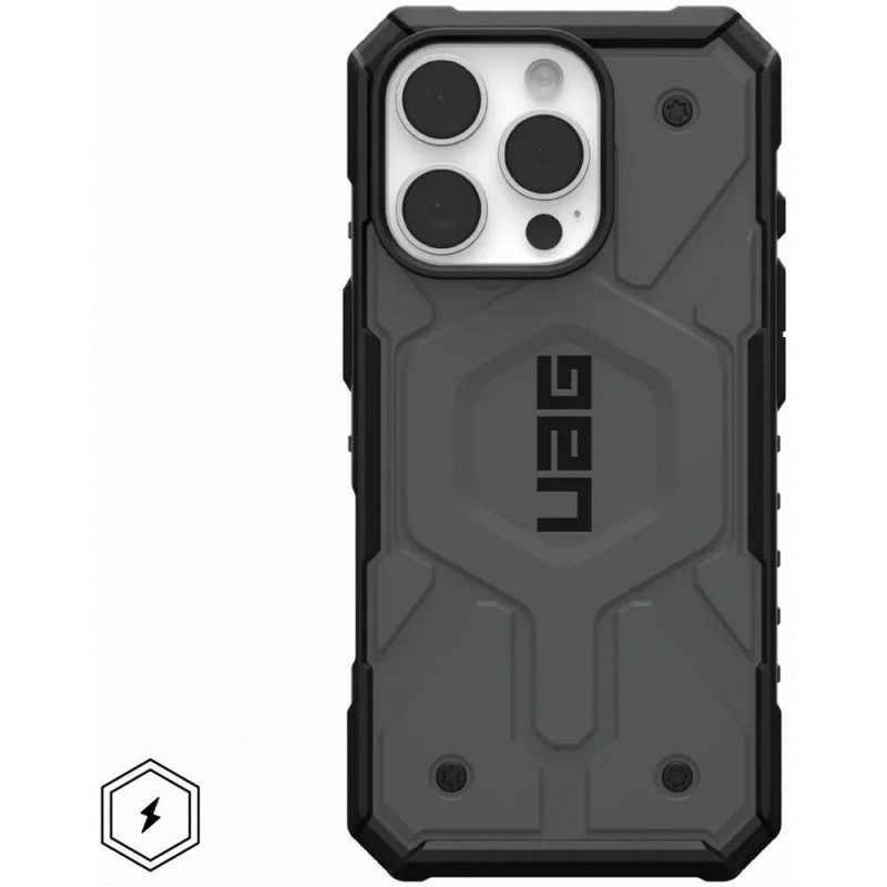 Apple iPhone 16 Pro Case Urban Armor Gear Pathfinder Premium case MagSAFE Silver Apple iPhone 16 Pro Case Urban Armor Gear Pathfinder Premium case MagSAFE Silver