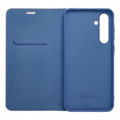 Samsung Galaxy S25 Ultra Wallet Cases LUNA Book Carbon Carbon Fibre, Elegant  Blue