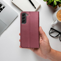 Samsung Galaxy A12 Wallet Cases Smart Magneto book Burgundy