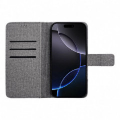 Apple iPhone 16 Wallet Cases GOMMA Elegant  Grey