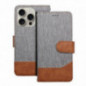 Apple iPhone 16 Wallet Cases JEANS Elegant Grey Apple iPhone 16 Wallet Cases JEANS Elegant Grey