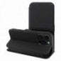 Apple iPhone 16 Wallet Cases FOLIO Side Magnet Elegant, Carbon pattern  Black