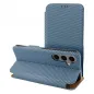 Samsung Galaxy A55 Wallet Cases FOLIO Side Magnet Elegant, Carbon pattern Blue Samsung Galaxy A55 Wallet Cases FOLIO Side Magnet Elegant, Carbon pattern Blue
