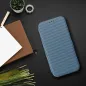 Samsung Galaxy A55 Wallet Cases FOLIO Side Magnet Elegant, Carbon pattern Blue Samsung Galaxy A55 Wallet Cases FOLIO Side Magnet Elegant, Carbon pattern Blue