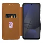 Samsung Galaxy A26 Wallet Cases FOLIO Side Magnet Elegant, Carbon pattern Brown Samsung Galaxy A26 Wallet Cases FOLIO Side Magnet Elegant, Carbon pattern Brown