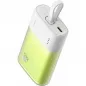 Baseus Power bank PPKDC05I 5200 mAh with built-in cable Lightning + cable Type C to Type C PD QC 2,4A 20W white green Baseus Power bank PPKDC05I 5200 mAh with built-in cable Lightning + cable Type C to Type C PD QC 2,4A 20W white green