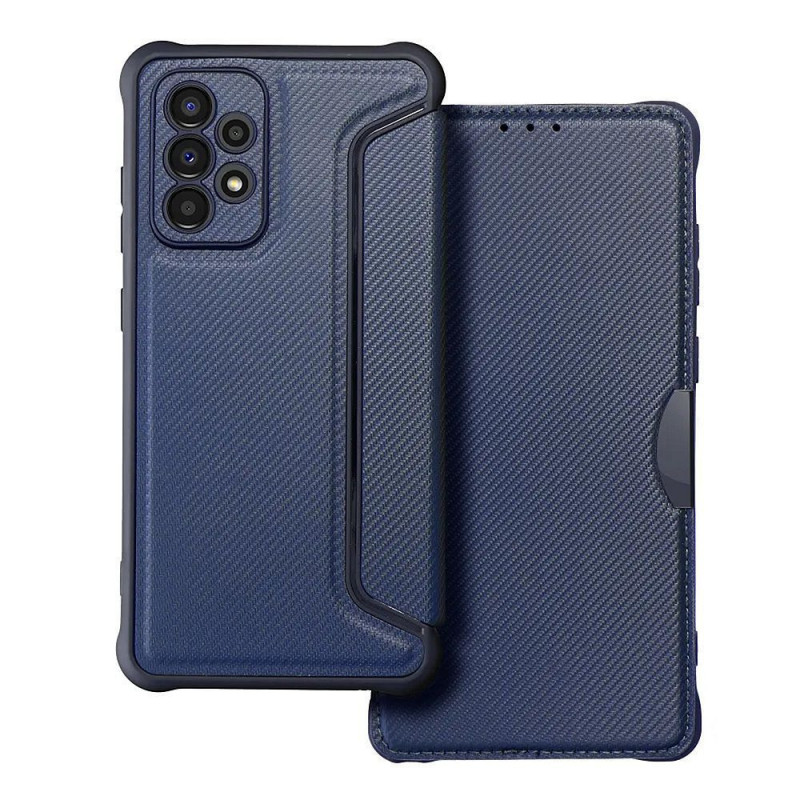 Samsung Galaxy A53 5G Wallet Cases Razor Book Carbon Fibre, Carbon pattern Blue Samsung Galaxy A53 5G Wallet Cases Razor Book Carbon Fibre, Carbon pattern Blue