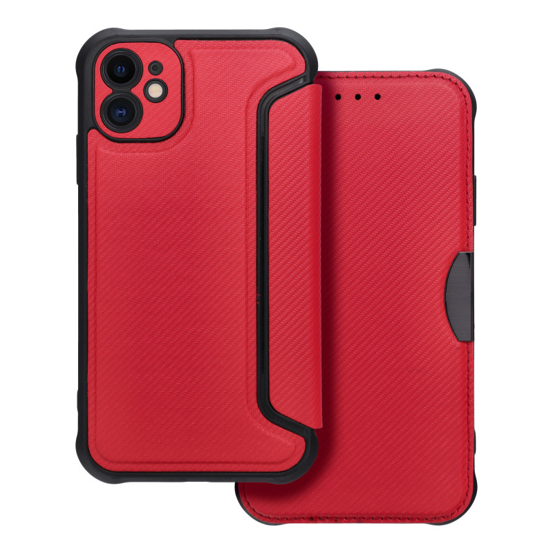Apple iPhone 11 Wallet Cases Razor Book Carbon Fibre, Carbon pattern