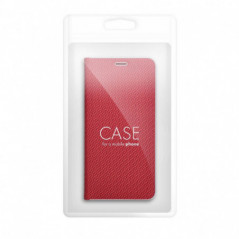 Samsung Galaxy S20 FE 5G Wallet Cases LUNA Book Carbon Carbon Fibre, Elegant  Red