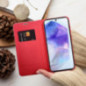 Samsung Galaxy S20 FE 5G Wallet Cases LUNA Book Carbon Carbon Fibre, Elegant  Red