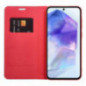 Samsung Galaxy S20 FE 5G Wallet Cases LUNA Book Carbon Carbon Fibre, Elegant  Red