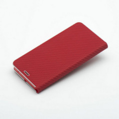 Samsung Galaxy S20 FE 5G Wallet Cases LUNA Book Carbon Carbon Fibre, Elegant  Red