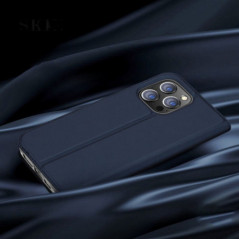 Apple iPhone 15 Pro Max Case Dux Ducis Leather Blue