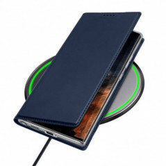 Samsung Galaxy S23 Ultra 5G Case Dux Ducis Leather Blue