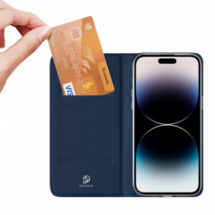 Apple iPhone 15 Case Dux Ducis Leather Blue