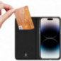 Apple iPhone 15 Pro Case Dux Ducis Leather Black