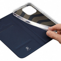 Apple iPhone 15 Pro Case Dux Ducis Leather Blue