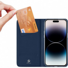 Apple iPhone 15 Pro Case Dux Ducis Leather Blue