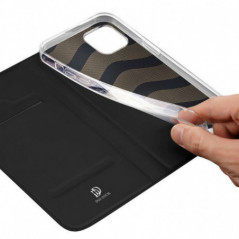 Apple iPhone 15 Case Dux Ducis Leather Black