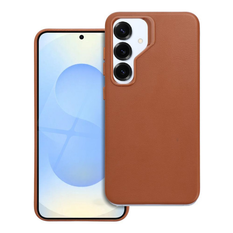 Samsung Galaxy S25 Case Leather Mag Cover Elegant  MagSAFE