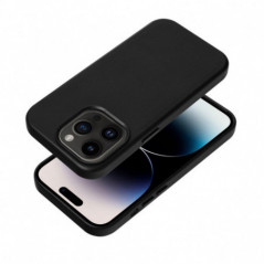 Samsung Galaxy S25 Plus Case Leather Mag Cover Elegant  MagSAFE  Black