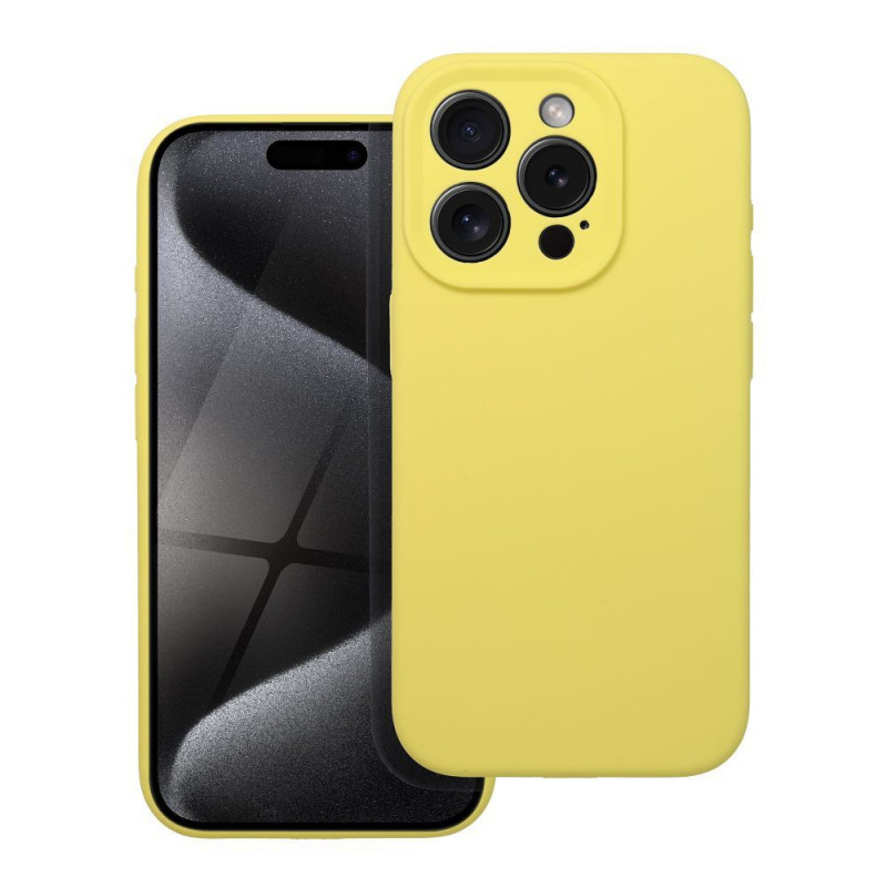 Apple iPhone 16e Case Silicone 2mm Lemon