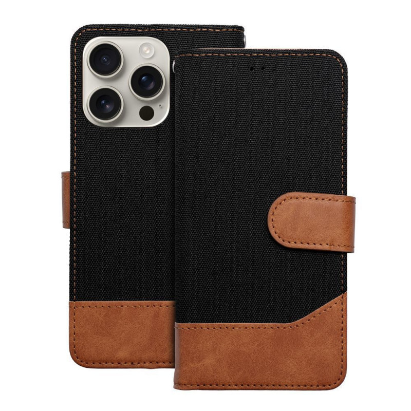 Apple iPhone 16e Wallet Cases JEANS Elegant  Black