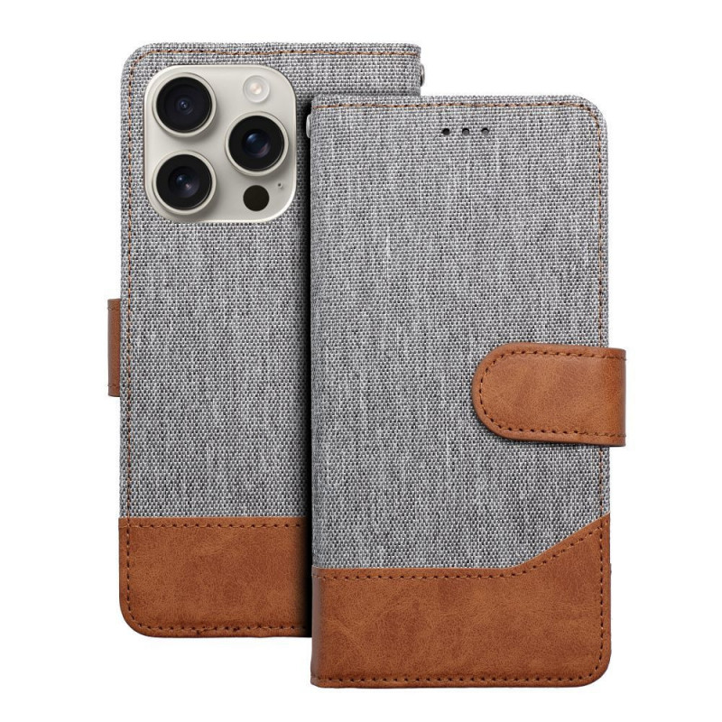 Apple iPhone 16e Wallet Cases JEANS Elegant  Grey