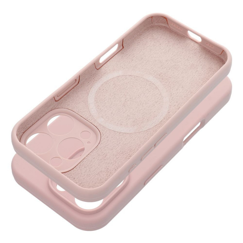 Apple iPhone 15 Case Silicone 2mm Sand pink