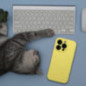 Apple iPhone 15 Case Silicone 2mm Lemon Apple iPhone 15 Case Silicone 2mm Lemon