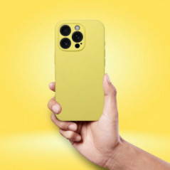 Apple iPhone 15 Case Silicone 2mm Lemon