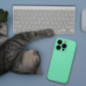 Apple iPhone 15 Pro Max Case Silicone 2mm Mint Apple iPhone 15 Pro Max Case Silicone 2mm Mint