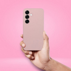 Samsung Galaxy S25 Case Silicone 2mm Sand pink