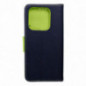 XIAOMI Redmi Note 14 4G Wallet case Fancy Book Navy / Lime