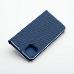 Apple iPhone 16e Wallet Cases LUNA Book Carbon Carbon Fibre, Elegant  Blue